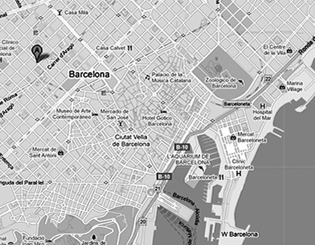 map of Barcelona